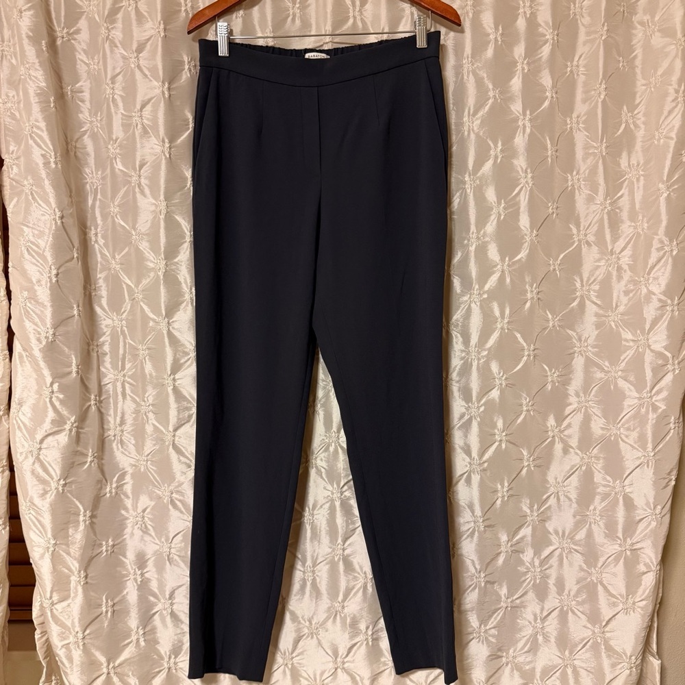 Aritzia Babaton Charcoal Gray Conan Dress Pants Cropped Tapered - Picture 3 of 11